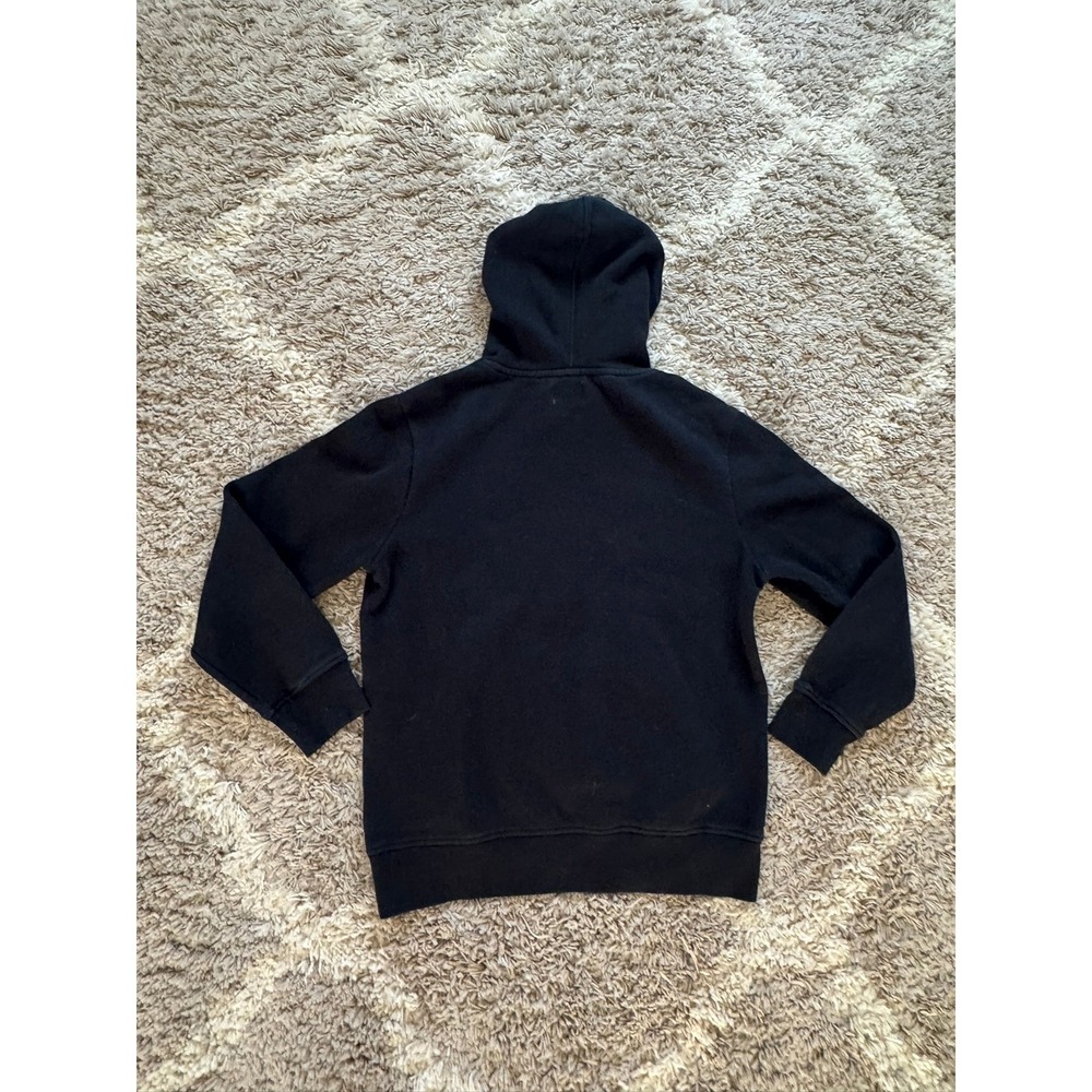 Hurley Mens Small Black Tropical Floral Logo Pullover Hoodie Sweatshirt Surfwear - Picture 4 of 6